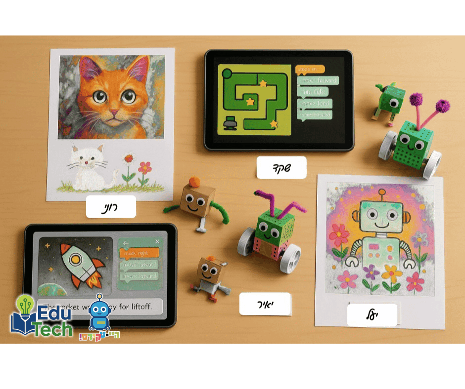 יצירות ילדים עם AI בהייטקידס